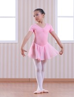 Mädchen Kinder Kurzarm Tütü Ballettkleid Ballettanzug Ballett Trikot Ballet