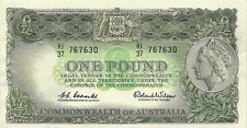 Commonwealth Of Australia 1 Pound 1961-65 P-34a Super Choice Crisp Au+ Note