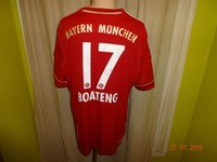 FC Bayern München Adidas Triple Trikot 2012/13 "-T---" + Nr.17 Boateng Gr.XL