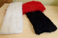 Sattelgurtschoner Gurtschoner Vestan Webpelz 70 cm rot weiß schwarz Sattelgurt