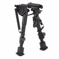 6"-9" Bipod Einstellbare Taktische Rifle Federbelasteten Zweibein Rückkehr Jagd