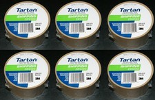 (6) rolls 3M Tartan 3710T 1.88" x 54.6 yd Tan Packing Packaging Shipping Tape