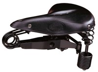 Lepper Sattel City Primus Herren schwarz Leder Sattel Hollandrad Sattel