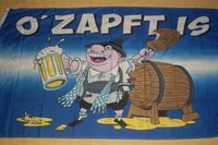 Oktoberfest  Ozapft Is Bier Flagge Fahne Hißflagge  90 x 150 cm
