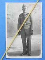 Foto Soldat  Uniform Wehrmacht Luftwaffe Fliegerbluse Flakkampfabzeichen