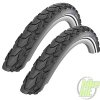 2x Schwalbe Marathon Cross 26" 28" Fahrrad Reifen RaceGuard Pannenschutz Reflex