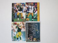 4 BRETT FAVRE Trading Cards - KEINE DOPPELTEN - Green Bay PACKERS - Lot #2