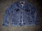 LEVI'S USA 70507-0389 TRUCKER DENIM BLUE JEAN JACKET/COAT MEN'S SIZE MEDIUM 