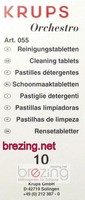 Krups Orchestro Reinigungstabletten 890 889 055 F055 10er Packung