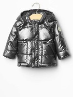 NEW WARMEST METALLIC PUFFER JACKET SIZE 6-12-18M