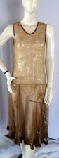 Amazing Original 1920s Embroidered Lace Flapper Dress