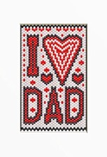 I Love Dad~Beaded Banner Pattern