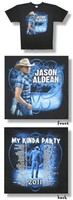 Jason Aldean Plaid Shirt 2011 Tour  - T-Shirt XL NEU US Import!!!
