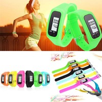 LCD Digital Pedometer Walking Step Distance Calorie Counter Run Calculation  SS