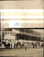 284064,Foto Ak Pferdesport Reiten Pferderennen Tribüne Jockey pub Geschwister Mo