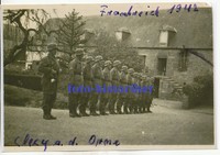 selt Archiv Foto: Gruppe Fallschirmjäger Paratrooper Knochensack Stahlhelm Front