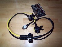 Scubapro MK 17 Atemregler-Set 1.+2. Stufe Octopus Finimeter Seemann DIN-Adapter