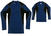Under Armour Langarm Herren Sportshirt Fitnessshirt blau/schwarz Gr. M
