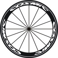 Fahrrad Aufkleber reflektierend für 2 Laufräder Fahrbwahl COSMIC REFLEX