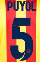 Original Barcelona FC PUYOL Flock für NIKE Away Trikot NEU S.2012-2014 Barca