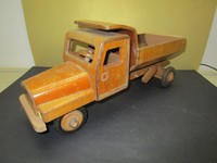 LKW Muldenkipper 2-Achser - FWF / FRÖBEL Werdau um 1958 - DDR Holzspielzeug