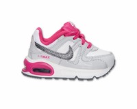 Infants Nike AIR MAX COMMAND 412232 111 White Pink Baby Trainers
