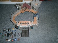 Playmobil - Große Ritterburg aus Set 4866 mit Zubehör 