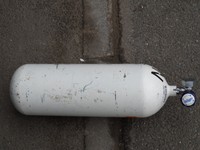 1 Stück Dräger 5 l Sauerstoffflasche mit Ventil Pressluftflasche 200 bar, 3/4 