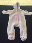 Infant Girls Baby Gear Fleece Snow Suit Hooded Mittens 6-9mos