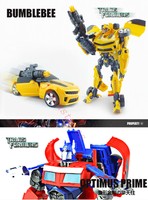  Super Hero Transformers 4 Bumblebee Action Figures Robot Model Toys Box New