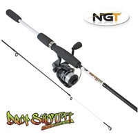 ANGELSET DROP SHOT RUTE 2,10m ROLLE GUMMIFISCHE BLEIE VORFÄCHER 1A DROP SHOT SET