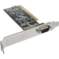 InLine® PCI SCHNITTSTELLENKARTE 1* 9-POL SERIELL COM RS232 RS-232 FIFO KARTE NEU