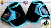 Pferd mittelgroß Professional Equine Sport Bell Stiefel Turkis Schwarz 4116F