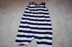 HANNA ANDERSSON navy striped cotton shortie romper 90cm/2-3T BOUTIQUE!
