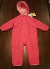 Snozu Infant 1 Piece Snow Winter Ski Suit Pink 18 Month NWT Dbl Zip Front