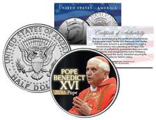 Pope Benedict Xvi Kennedy Jfk Half Dollar U.S. Mint Coin with Certificate