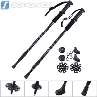 Aluminium Nordic Walking Stöcke Wanderstöcke Anti-Shock Länge 65 - 135 cm SAS61H