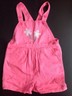 OshKosh B'gosh Toddler Girl Overall Shorts Pink Size 2T 100% Cotton USED