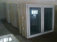 Kunststofffenster  Zweiflügel, Fenster,Wintergarten,1,57 m x 1,36 m  