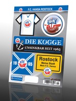 AUFKLEBERKARTE STICKER AUFKLEBER FC HANSA ROSTOCK NEU