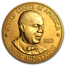 U.S. Mint Gold 1 oz Louis Armstrong Commemorative Arts Medals