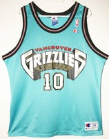 Champion NBA Basketball Vancouver Grizzlies #10 Mike Bibby Trikot/Jersey 44 L