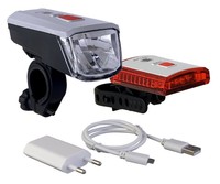 Büchel Batterieleuchtenset 40LUX LED Vancouver Li-ion Akku USB Ladegerät STVZO