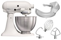 KitchenAid Classic in Weiss 5K45SSEWH mit Spritzschutz 275 Watt
