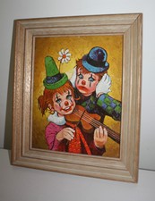 Vintage Creepy Clowns Harlequin Winde Fine Prints by Lee No. 332 Children Decor