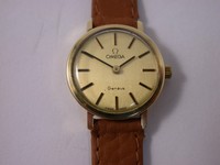 hochwertige Omega Geneve massiv Gold
