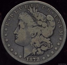 1878 7Tf G Morgan silver dollar. 7 tail feathers