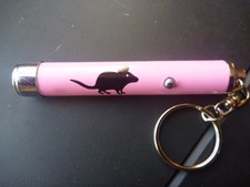 Pet Cat Kitten Toy Laser Pointer Led Light Pen Torch Moving Mouse Chase Toy Pink