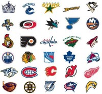  NHL Sticker - Eishockey / Icehockey - Aufkleber - Alle Teams