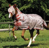 Horseware Mio Fly Rug, Amigo Mio Fly Rug Fliegendecke mit Halsteil, bronze-red